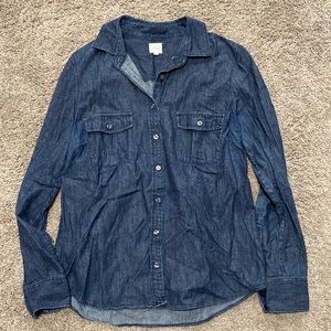 Jcrew denim blouse